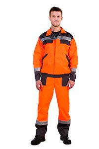 Летний костюм «Дорожник» (оранжевый с черным)