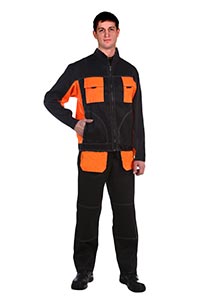 Летний костюм «Соло» (черный c оранжевым)